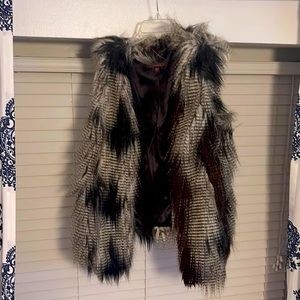 Faux fur vest